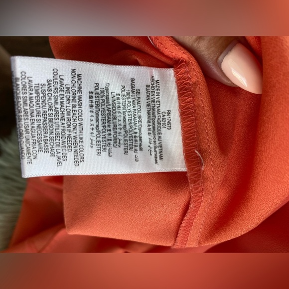 NWOT BCBGeneration Halter Mini Dress in Coral - Picture 7 of 7